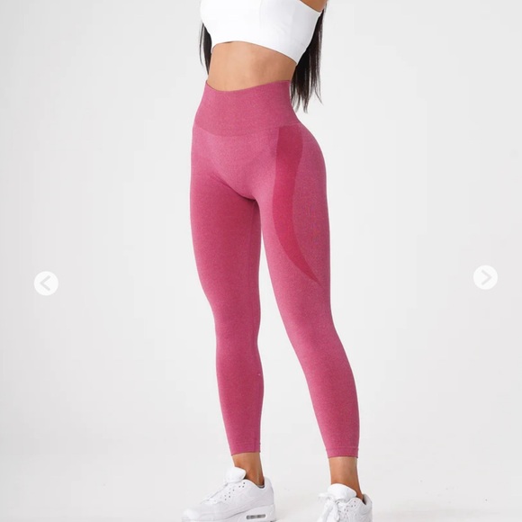 NVGTN CONTOUR SEAMLESS LEGGINGS-CRIMSON(pink)-size S - Picture 4 of 11